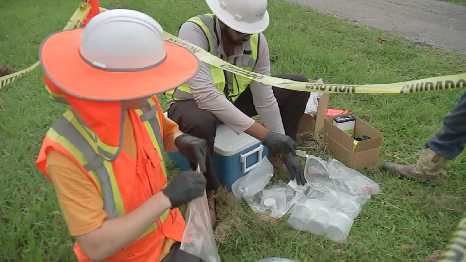 Environmental studies and soil collection for chemical testing are underway in the Fifth Ward